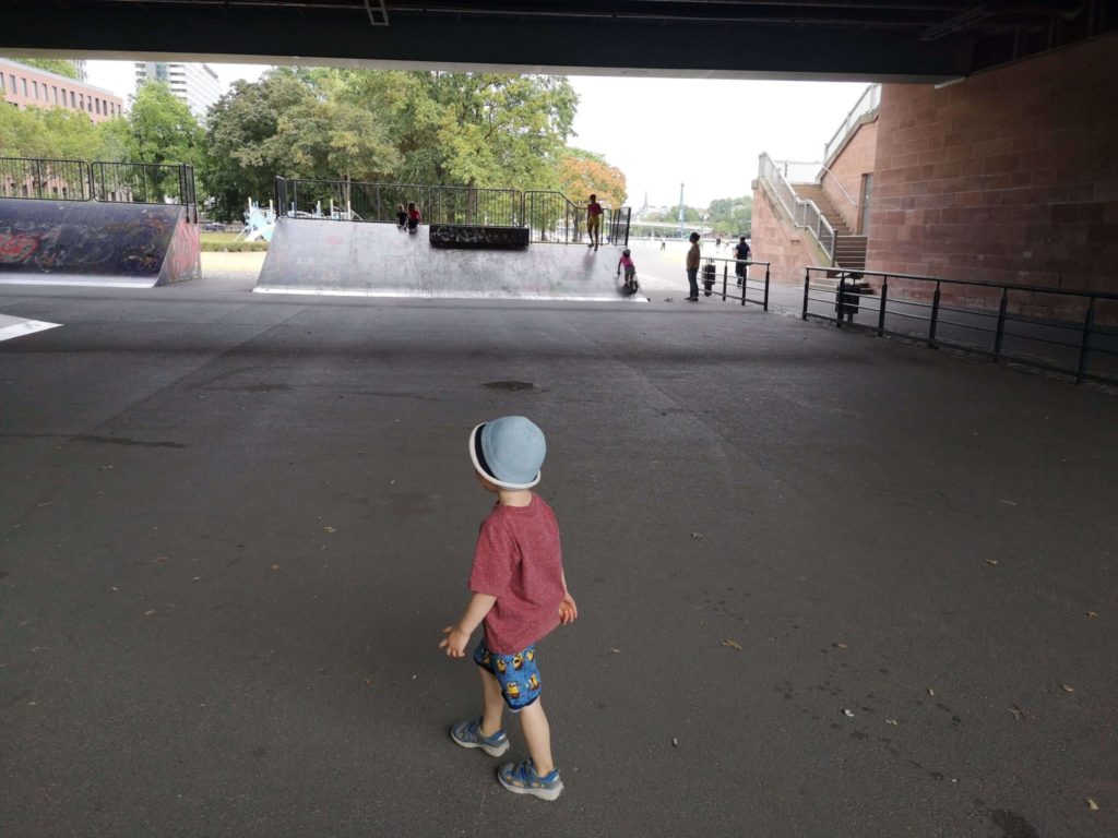Skaterpark unter der Friedensbrücke