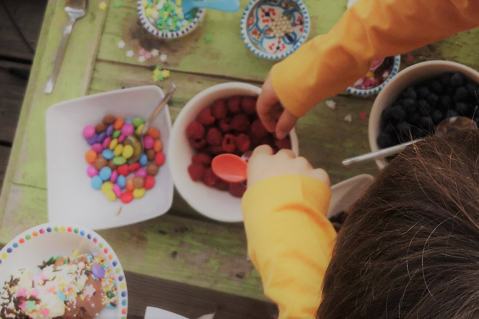 Kinder Streusel Tisch