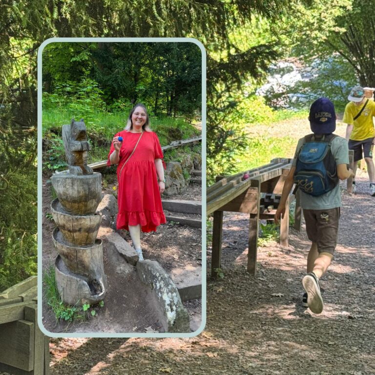 Kugelbahn Miltenberg mit Kindern