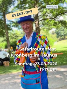 Familien beim Safariroutenfest des Regionalparks RheinMain im Quellenpark Kronthal